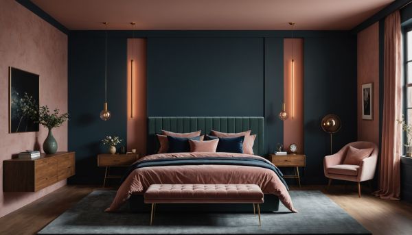 Les teintes tendances pour illuminer une chambre sombre